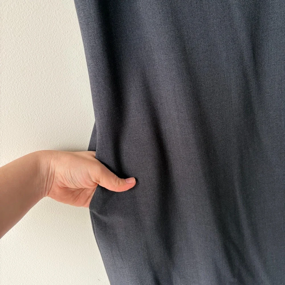 Gap Short Sleeve Sheath Fitted Mini Dress Dark Gray Fully Lined Women’s‎ 2